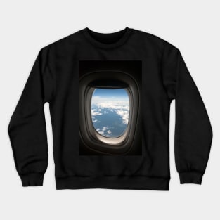View from a plane window over Borneo Crewneck Sweatshirt